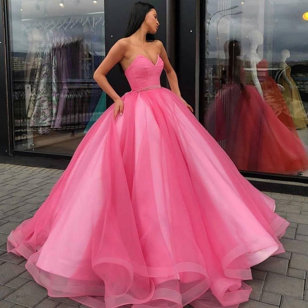 Strapless Ball Gown Prom Dresses Long Evening Party Dresses ER2156