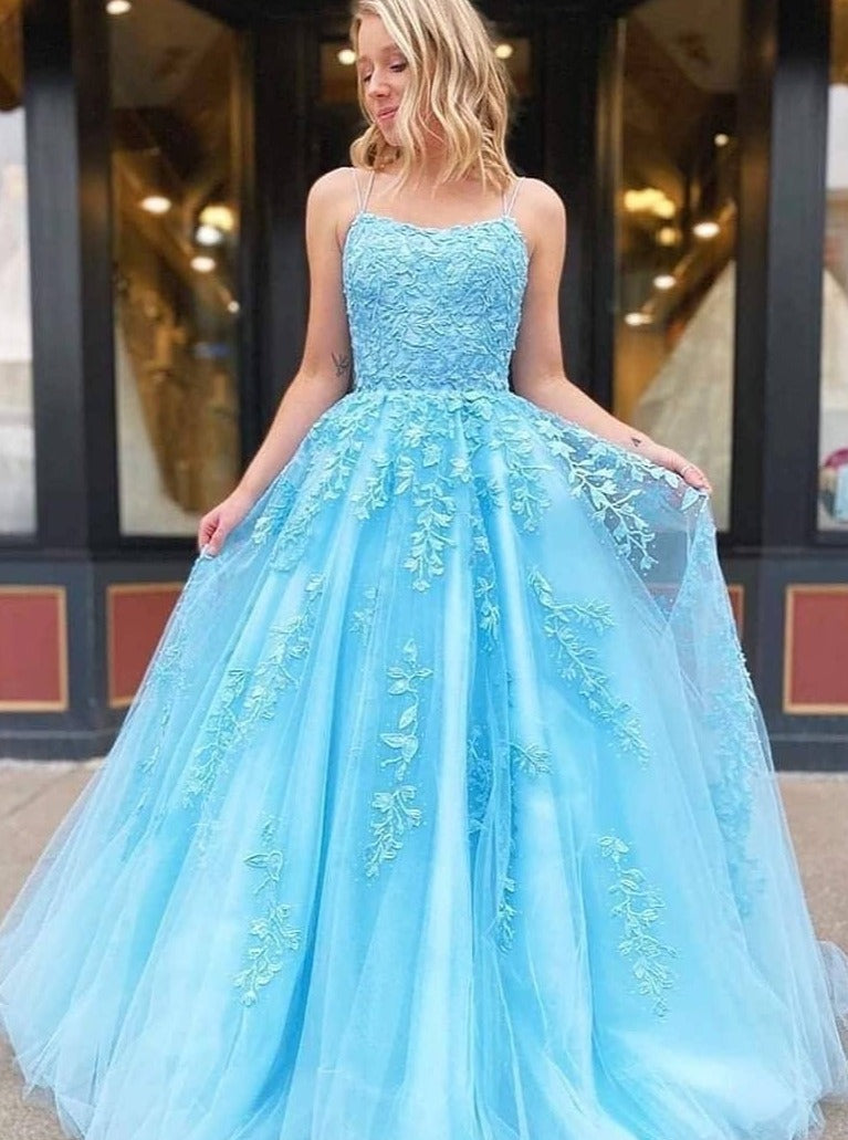 Lace Appliques Prom Dresses Long Sleeveless Custom Formal Evening Part OrtDress Lace Appliques Prom Dresses Long Sleeveless Custom Formal Evening Part OrtDress