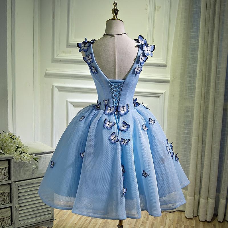 Blue Chic Homecoming dress Cheap Party Homecoming Dress ER038 - OrtDress