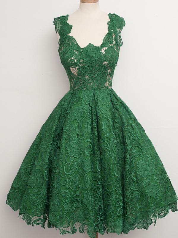 Green Lace Homecoming Dress Cheap Party Homecoming Dress ER122 OrtDress Green Lace Homecoming Dress Cheap Party Homecoming Dress ER122 OrtDress