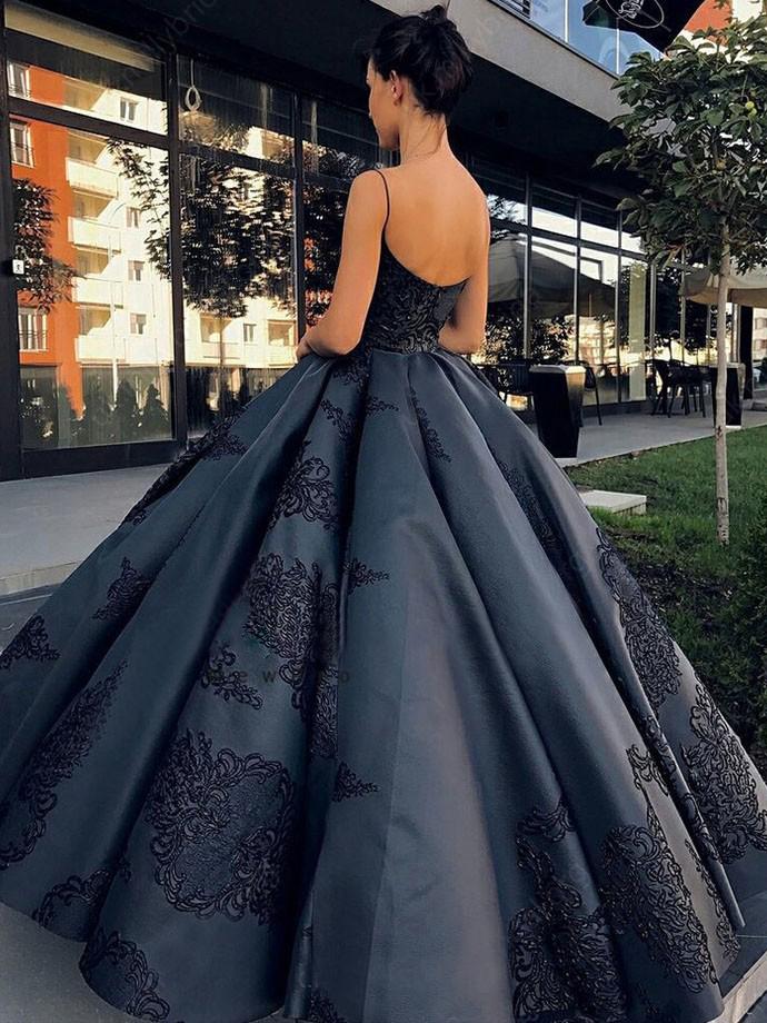 Ball Gown Black Prom Dress Cheap Long Princess Prom Dress #ER035 OrtDress Ball Gown Black Prom Dress Cheap Long Princess Prom Dress #ER035 OrtDress