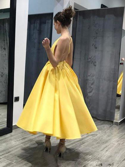 Chic Yellow Homecoming dress Cheap Party Homecoming Dress ER073 - OrtDress