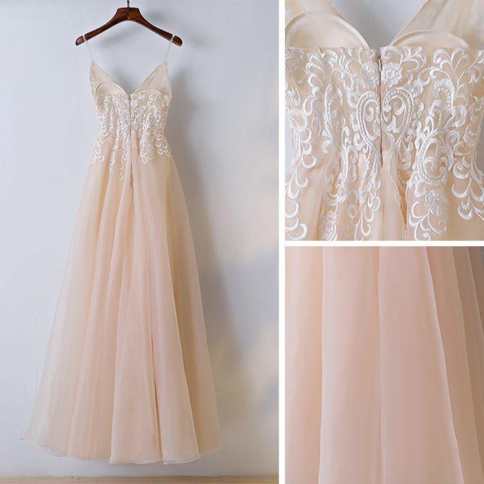 Chic Lace Prom Dress Cheap Long Prom Dress #ER141 - OrtDress