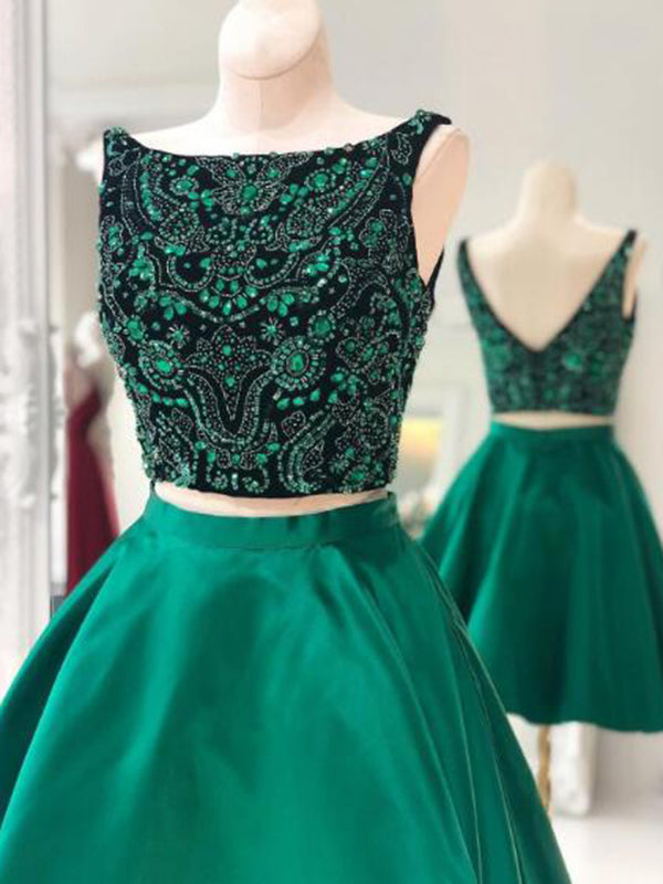 Homecoming Dress Short, Two Pieces Homecoming Dress, 2019 Prom Dresses OrtDress Homecoming Dress Short, Two Pieces Homecoming Dress, 2019 Prom Dresses OrtDress