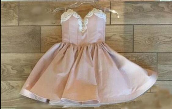 Pink Homecoming Dresses,  Prom Dresses Short, Nude Sweetheart Prom Dresses ER1076 - OrtDress