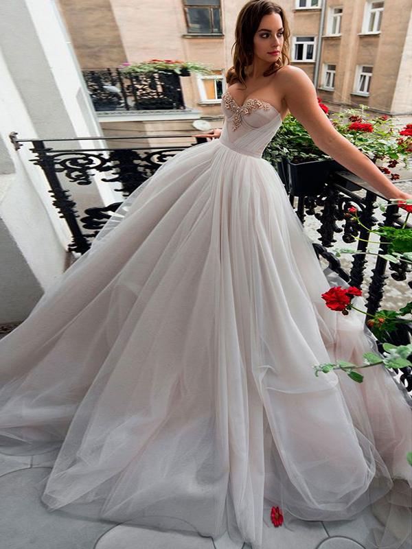 Ball Gown Wedding Dress Vintage Elegant Wedding Dress #ER158 - OrtDress