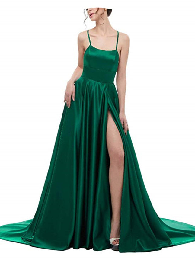 Chic Simple Prom Dresses A Line Cheap Evening Dress ER2047 - OrtDress
