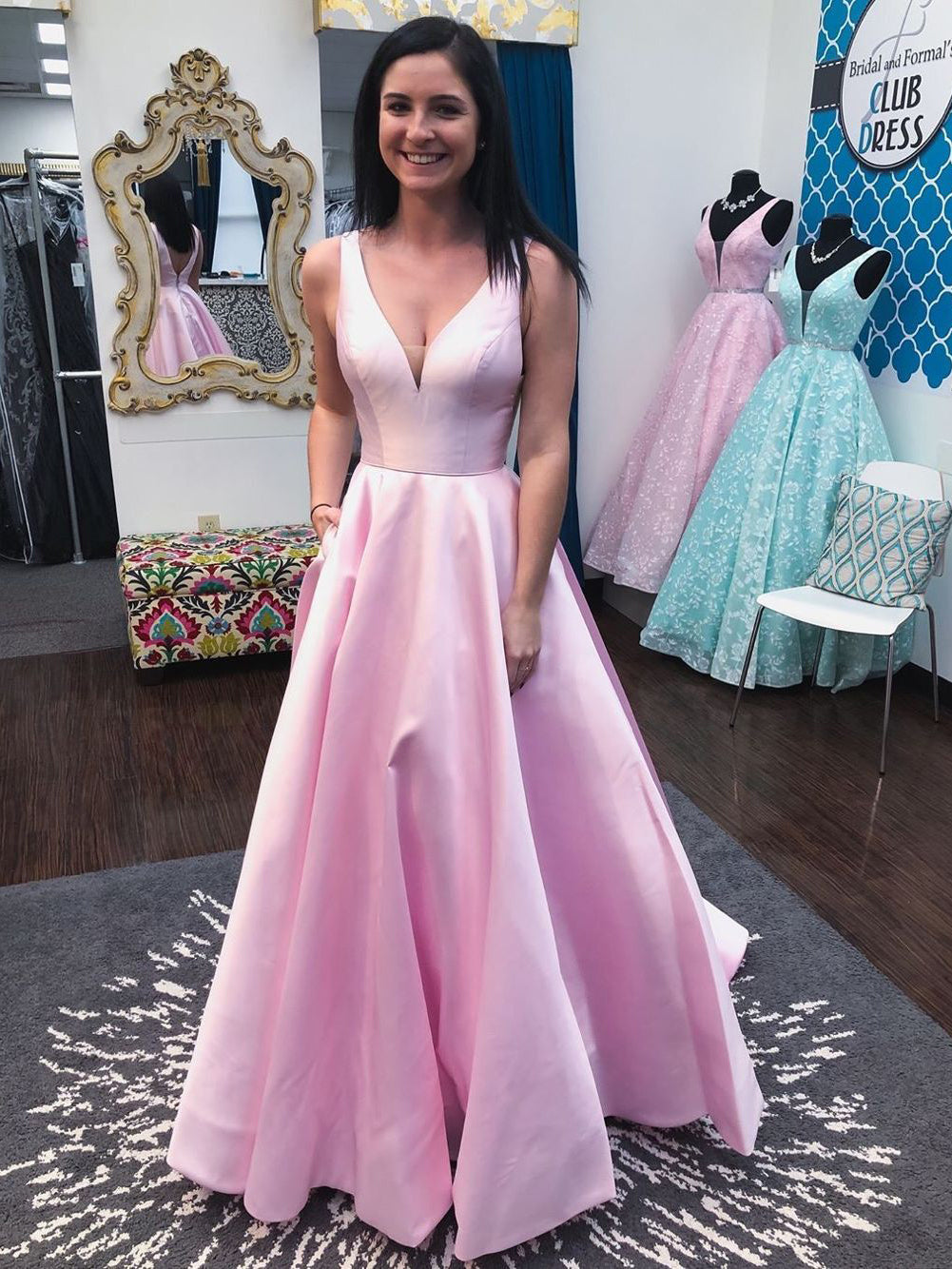 Elegant Cheap Prom Party Gowns Custom Evening Dresses With Pockets For OrtDress Elegant Cheap Prom Party Gowns Custom Evening Dresses With Pockets For OrtDress