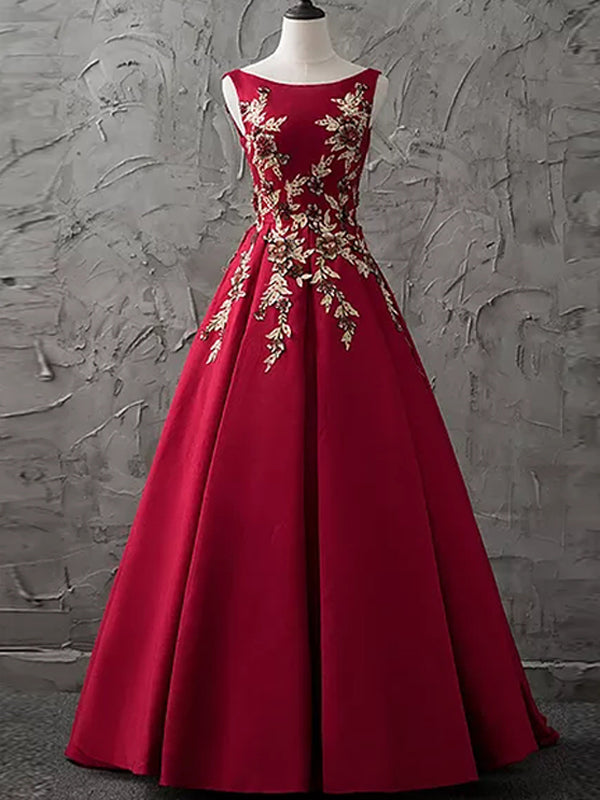 Chic Burgundy Prom Dress Cheap Long Lace African Prom Dress #ER303 - OrtDress