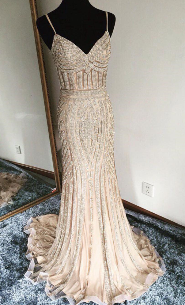 Mermaid Vintage Prom Dress Beautiful Tulle African Prom Dress ER570 - OrtDress