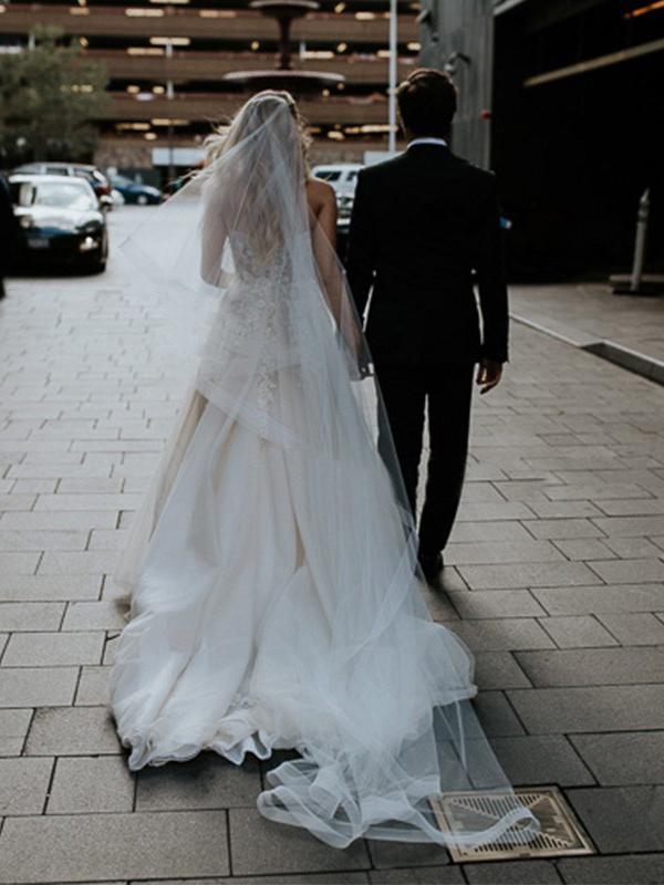 A-line Ivory Wedding Dresses Lace Cheap Sweetheart  Wedding Dresses ER801 - OrtDress